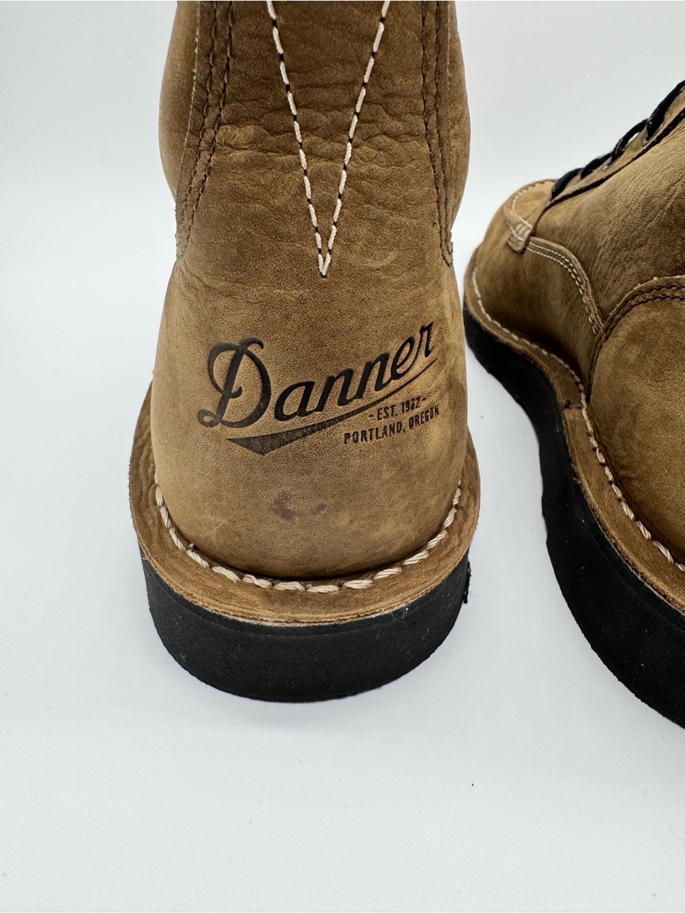 Danner Moc Toe Work Boots Brown Leather Lace Up USA Made Heritage Outdoor Boots - Picture 11 of 11